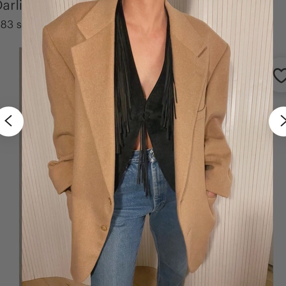 Vintage Camel Hair Blazer - Picture 2 of 14